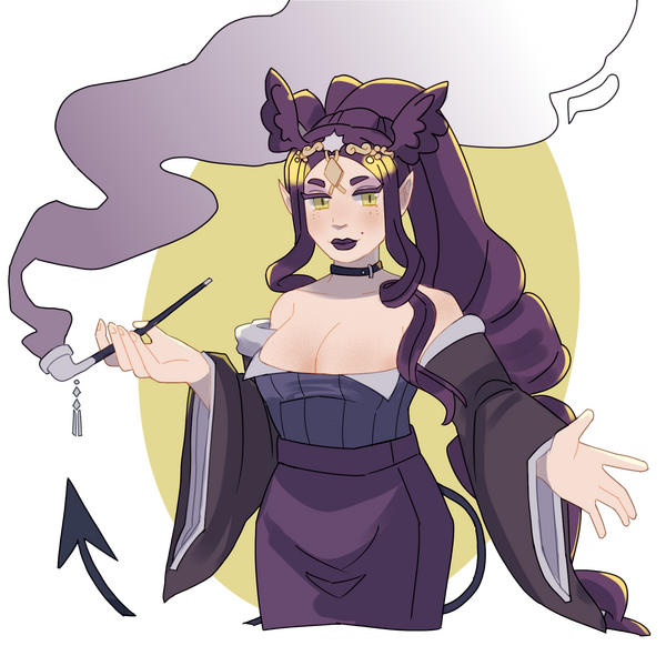 Digital art of a character with four arms.